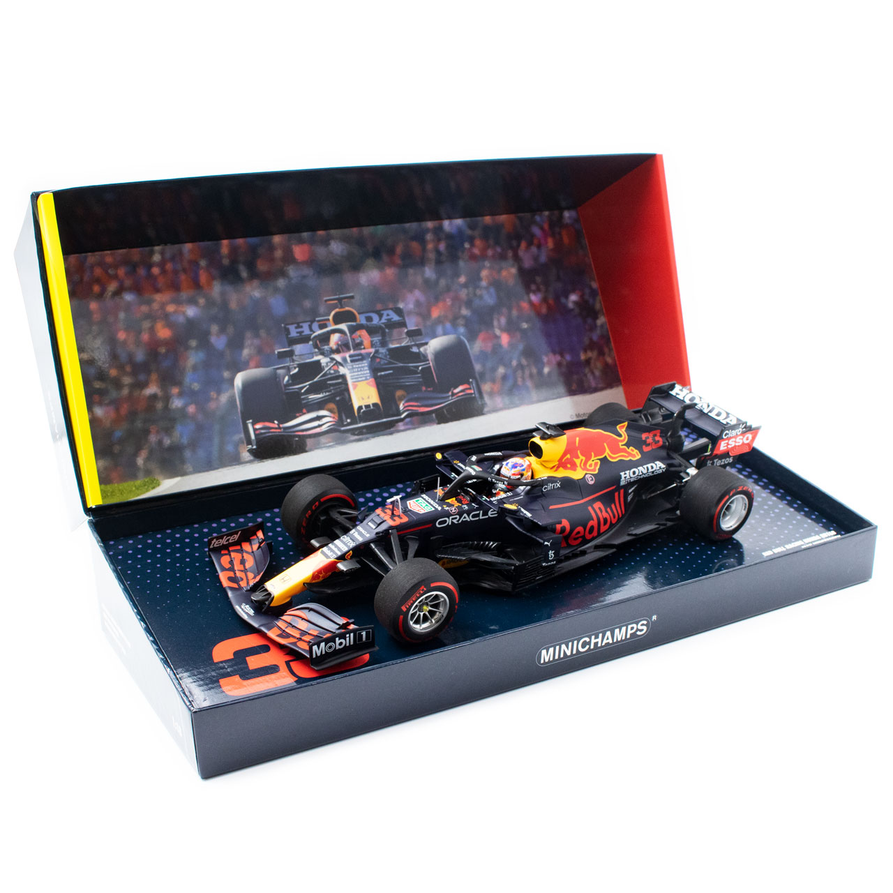 Max Verstappen Red Bull Racing Honda RB16B Formula 1 Winner Netherlands GP 2021 Limited Edition 1:18