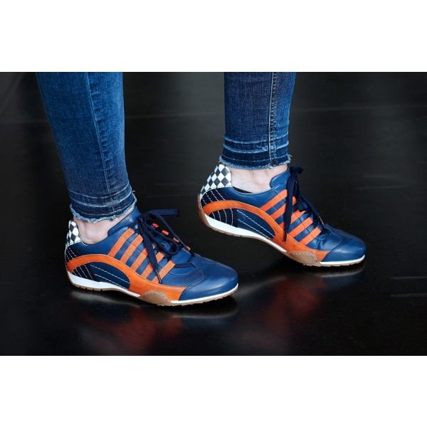 Sneaker Gulf Racing da donna, arancione-indaco