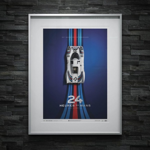 Affiche Porsche 917 - Martini - 24h Le Mans - 1971