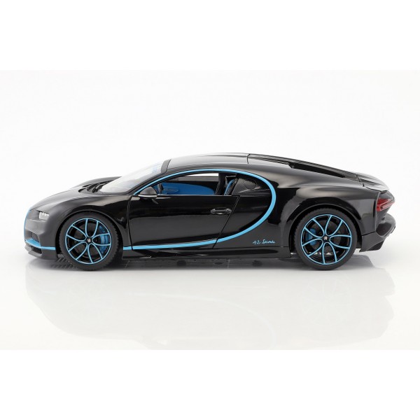 Bugatti Chiron World Record Car #42 J.-P. Montoya schwarz 1:18
