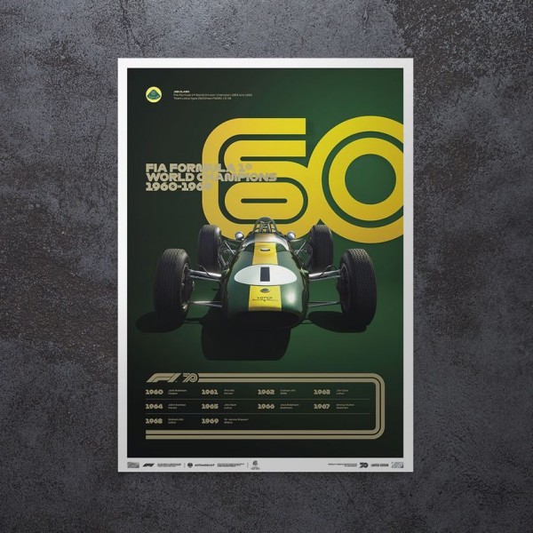 Poster Formula 1 Decades - 60s Team Lotusi