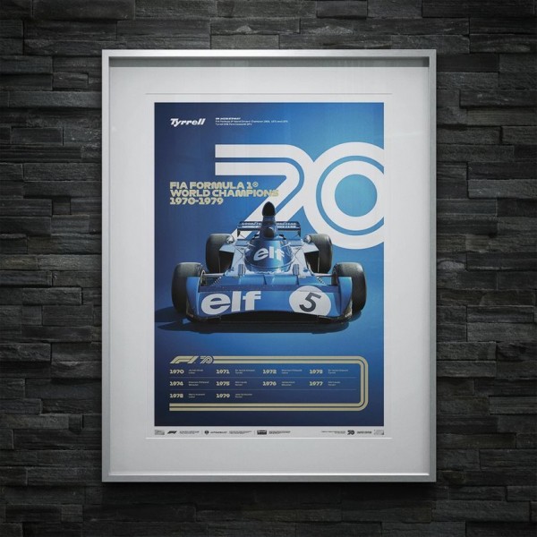 Poster Formula 1 Decades - 70s Tyrrell