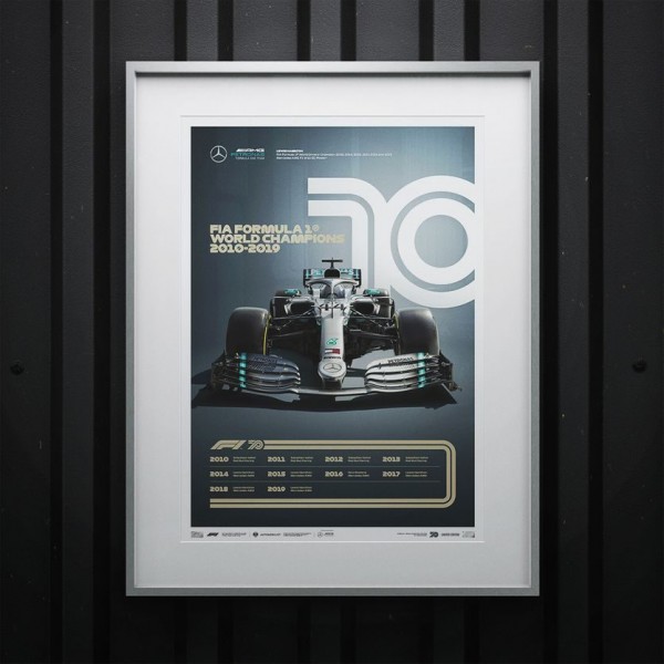 Poster Formula 1 Decenni - Anni 2010 MErcedes