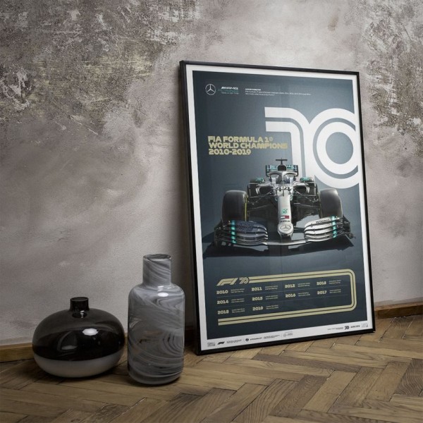 Poster Formel 1 Jahrzente - 2010er Jahre Mercedes