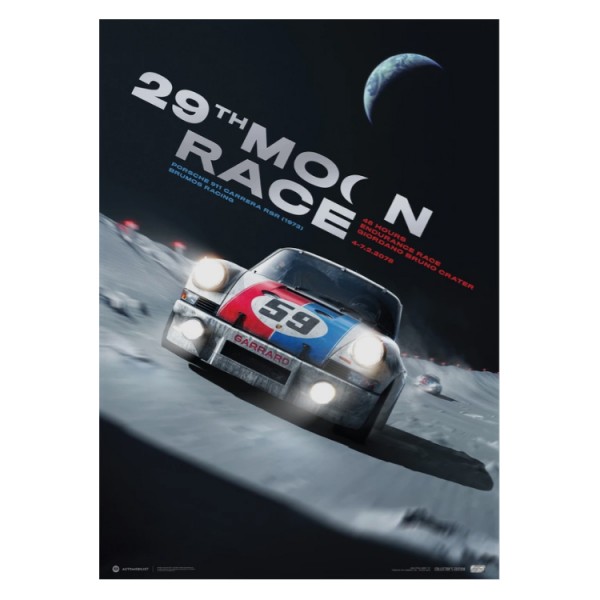 Cartel Porsche 911 Carrera RSR - 29th Moon Race - 2078