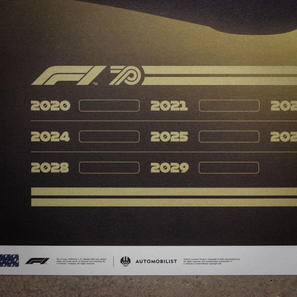 Poster Formula 1 Decenni - Anni 2010 Il futuro è davanti a noi