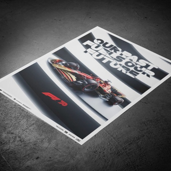 Poster Formula 1 - Il nostro passato guida il nostro futuro - 70 anniversario