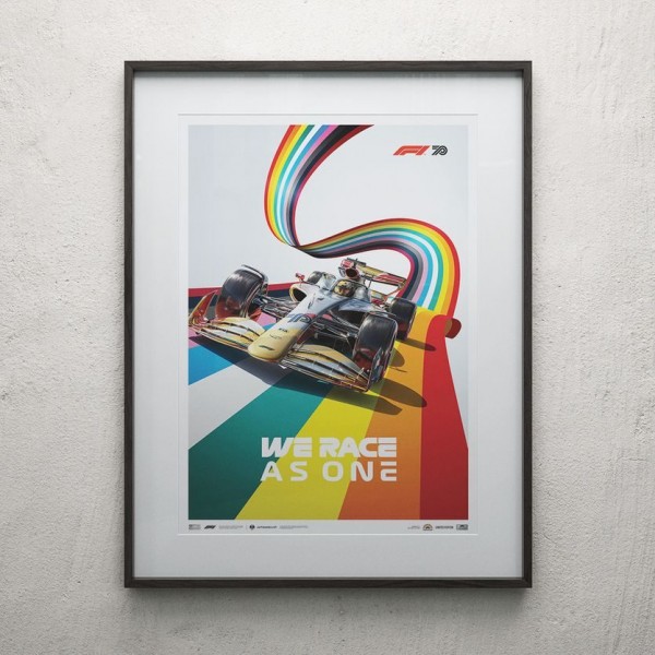 Poster Formel 1 - We Race As One - Kampf gegen Ungleichheit