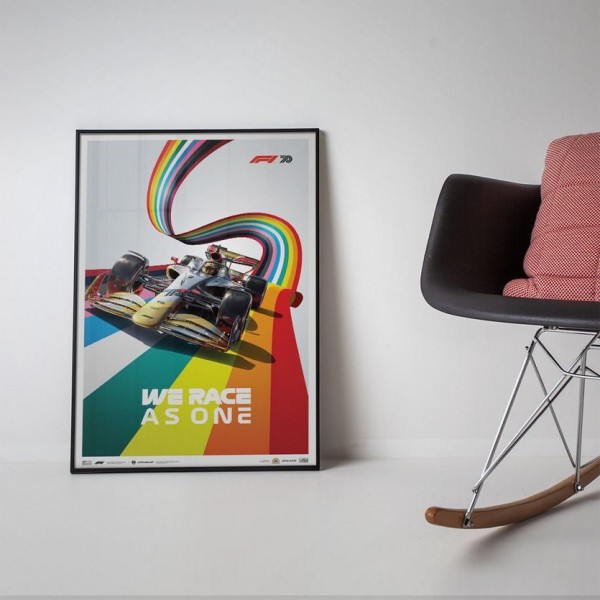 Affiche Formule 1 - We Race As One - La lutte contre les Inégalités