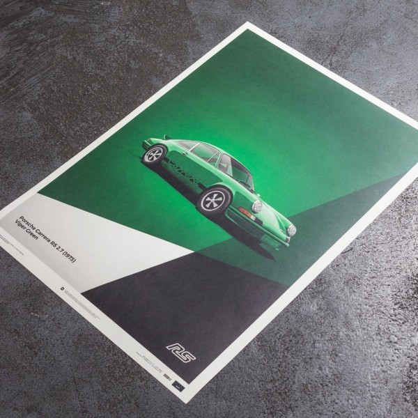 Poster Porsche 911 RS - Grün