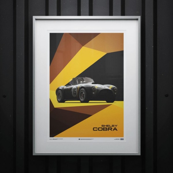 Poster Shelby-Ford AC Cobra Mk II - Black - 1962
