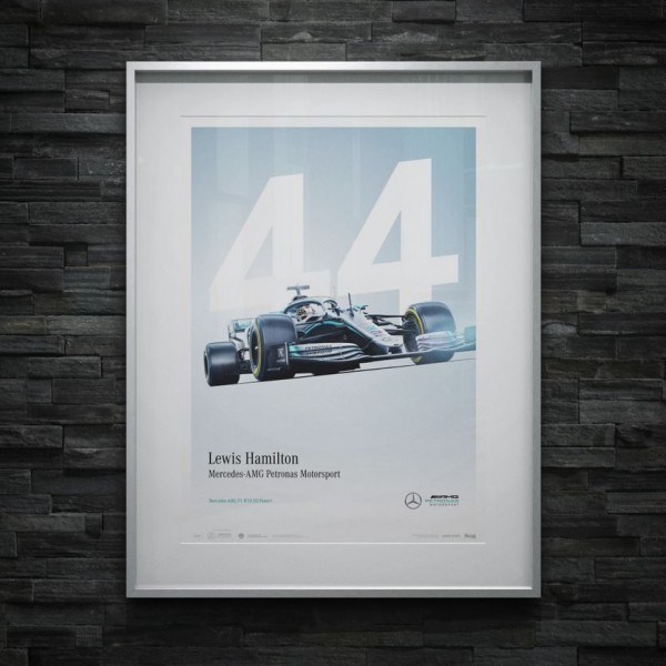 Affiche Mercedes-AMG Petronas Motorsport Lewis Hamilton 2019 - Limited Edition