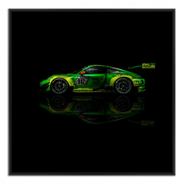 Manthey-Racing Art Print - Porsche 911 GT3 R Grello 24h Voiture Gagnante 2018 Side