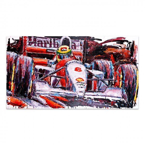 Kunstwerk Ayrton Senna McLaren #0004