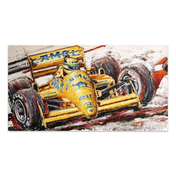 Kunstwerk Ayrton Senna Lotus #0001