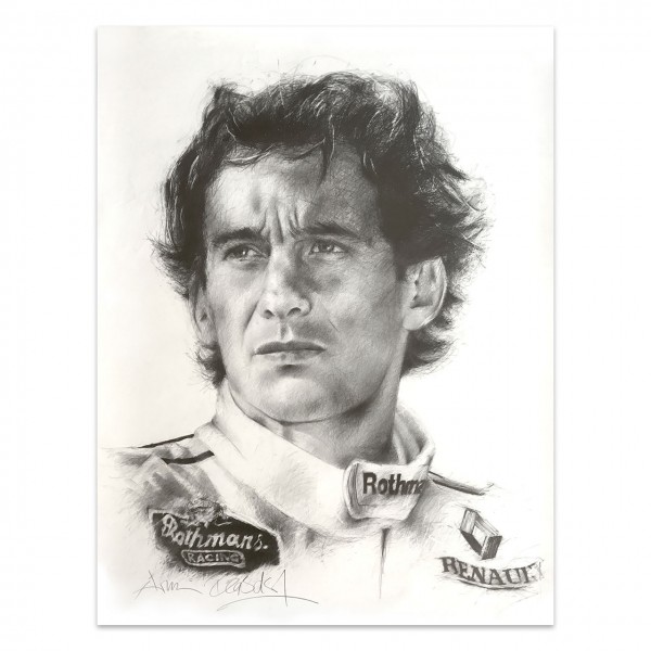 Opera d'arte Ayrton Senna ritratto #0005