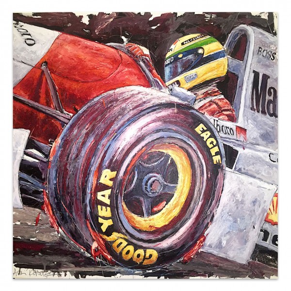 Obra de arte Ayrton Senna McLaren #0006