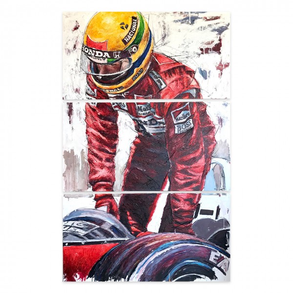 Obra de arte Ayrton Senna Salida del vehículo #0009