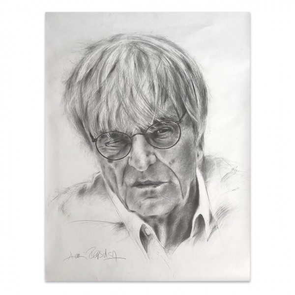 Kunstwerk Bernie Ecclestone Porträt #0010