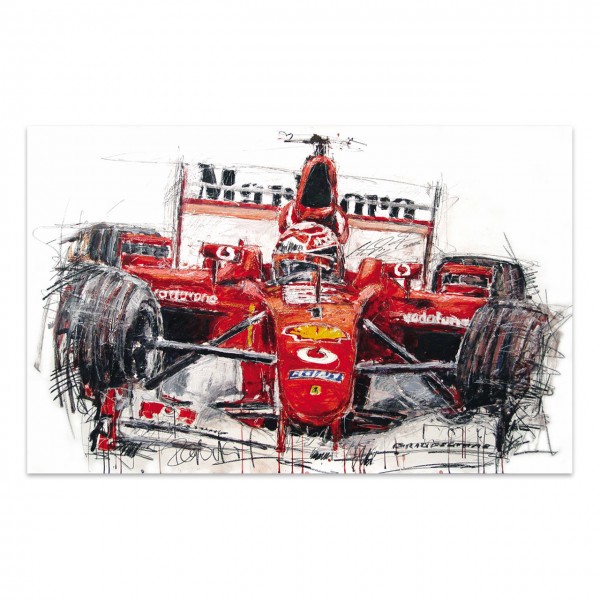 Leinwand Michael Schumacher F1 Abstrakt  Wandbilder Hochwertiger Kunstdruck 