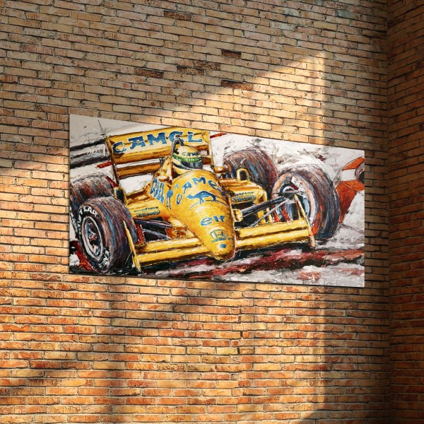 Opera d'arte Ayrton Senna Lotus #0001