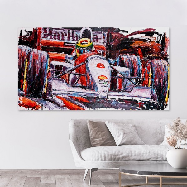 Kunstwerk Ayrton Senna McLaren #0004
