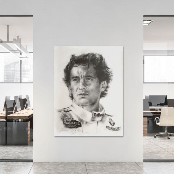 Kunstwerk Ayrton Senna Porträt #0005