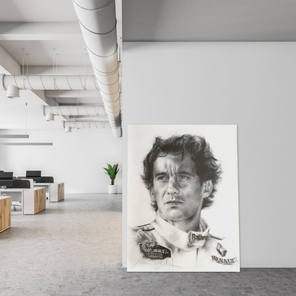 Obra de arte Ayrton Senna Retrato #0005