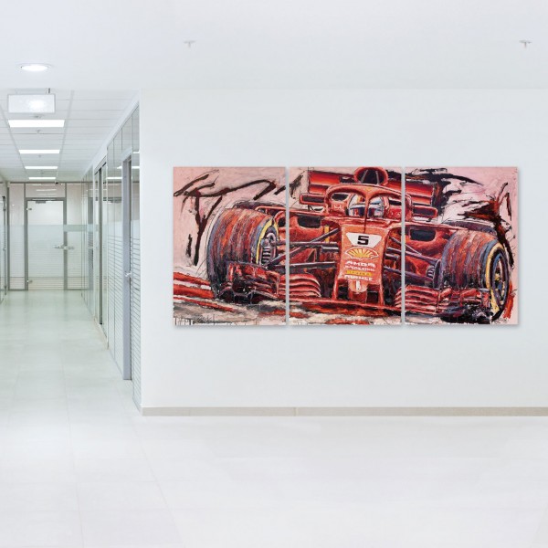 Opera d'arte Sebastian Vettel 2019 #0008