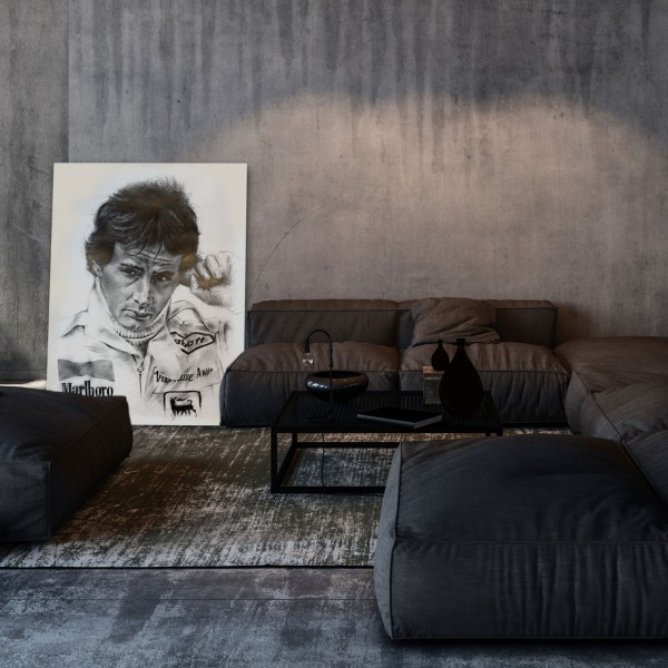 Obra de arte Gilles Villeneuve Retrato #0022