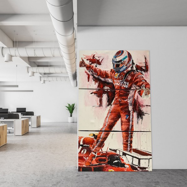 Obra de arte Kimi Räikkönen USA 2018 #0027