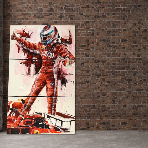 Kunstwerk Kimi Räikkönen USA 2018 #0027
