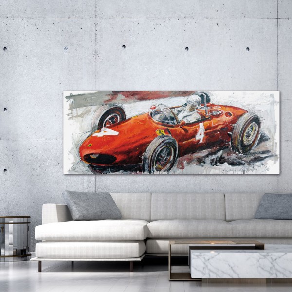 Artwork Phil Hill Longnose Ferrari #0030