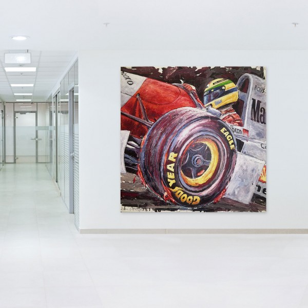 Kunstwerk Ayrton Senna McLaren #0006