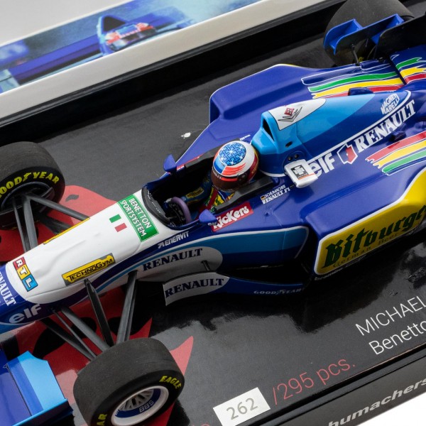 Escribe email Contiene yermo Michael Schumacher Benetton Renault B195 Campeón del mundo 1995 1/18