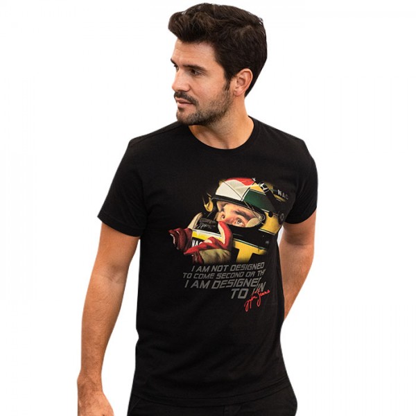 Camiseta Ayrton Senna T-Shirt Designed To Win