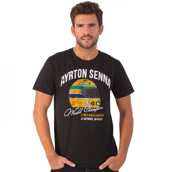 Ayrton Senna T-Shirt Vintage World Champion
