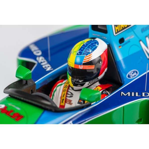 MBA-SPORT Mick Schumacher Casque miniature Belgique GP 2017 1:8