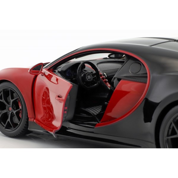 Bugatti Chiron Sport 16 rot/schwarz 1:18