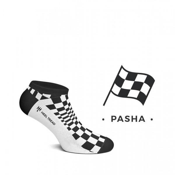 Pascha Sneaker Socken schwarz/weiß