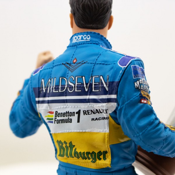 Formel1 Michael Schumacher Pin Anstecker WORLD CHAMPION 1995 schwarz *OVP*