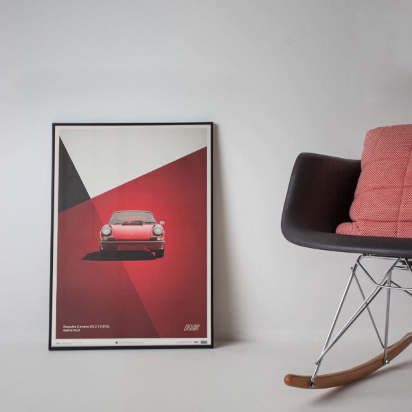 Poster Porsche 911 RS - Red