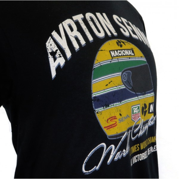 Ayrton Senna T-Shirt World Champion detail