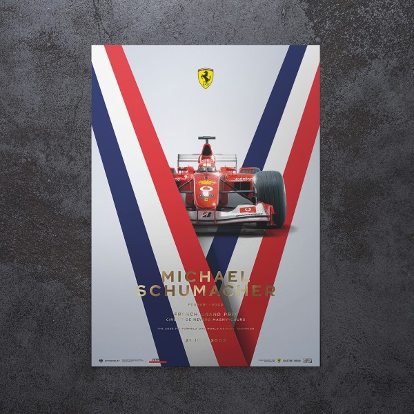 Castel Michael Schumacher - Ferrari F2002 - GP de Francia 2002