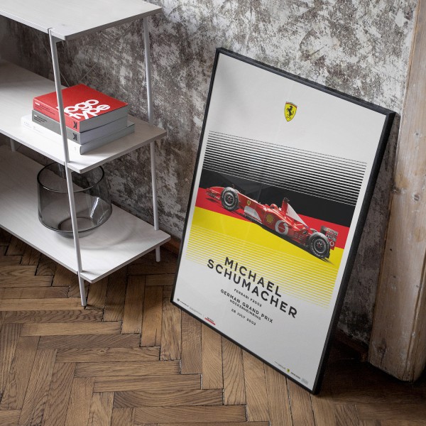 Poster Michael Schumacher - Ferrari F2002 - German GP 2002