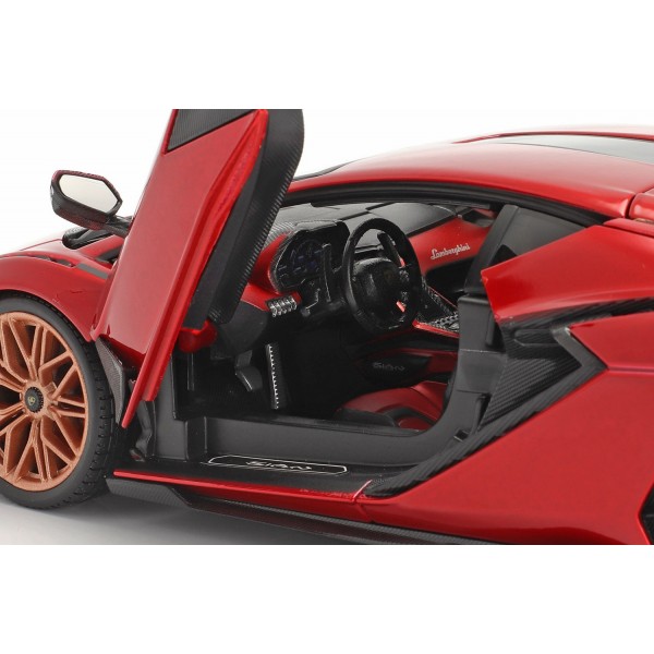 Lamborghini Sian FKP 37 anno di costruzione 2019 rosso / nero 1/18