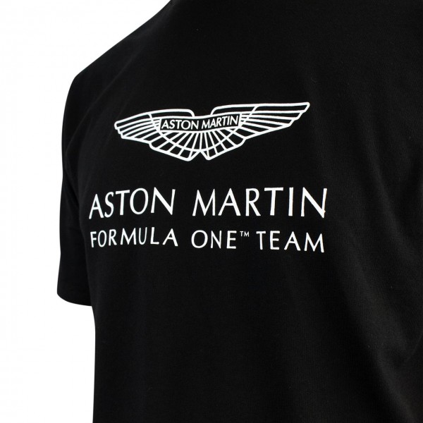 F1 Aston Martin Mens Essential Logo T-Shirt Black 