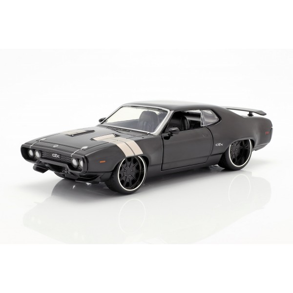 Fast & Furious Dom`s Plymouth GTX 1971 noir 1/24