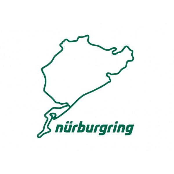 Nürburgring Sticker Nürburgring 8cm verde