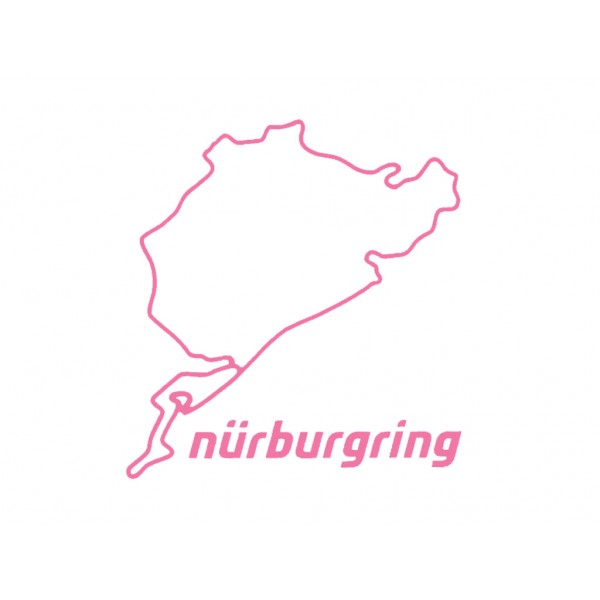 Nürburgring Sticker Nürburgring 8cm rosa